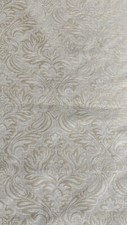 SAMUEL SIMPSON CREAM Alessia HEAVY COTTON DAMASK CURTAIN CUSHION FABRIC 4m Piece