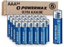 AAA Alkaline Batteries 24 Pack Powermax Battery 10 Year Shelf Life Long Lasting