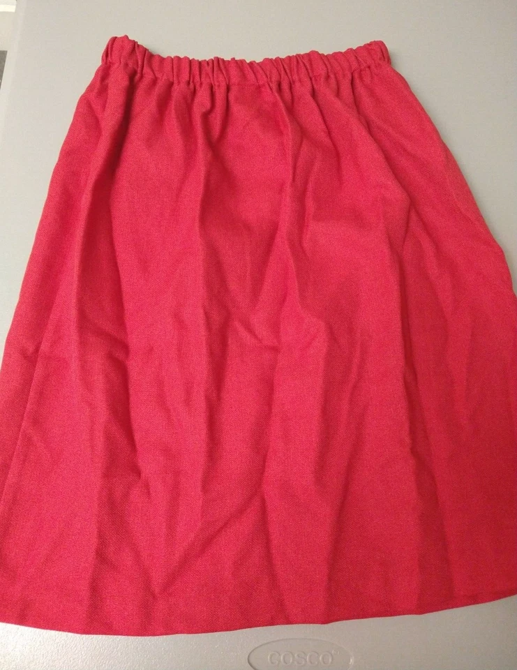 Darling Niñas Bonnie Jean Talla 14 Dos Piezas Rojo Negro Terciopelo Falda Conjunto con Lazo Foto 3 de 4