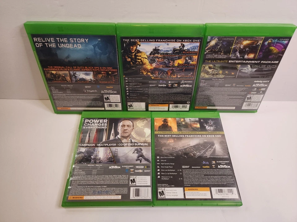 Call Of Duty for XBox ONE: Lot of 5 Games. Black Ops III, Black Ops IIII, Legacy - Image 2 of 4