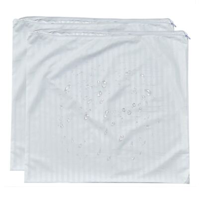 Feather Proof Euro Pillow Protectors 28x28 Waterproof Cover for Goose Down Sq...