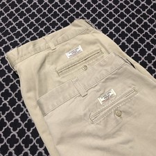 VTG Polo Ralph Lauren Andrew Shorts Mens 40 Beige Pleated Chino X35 Bundle 2