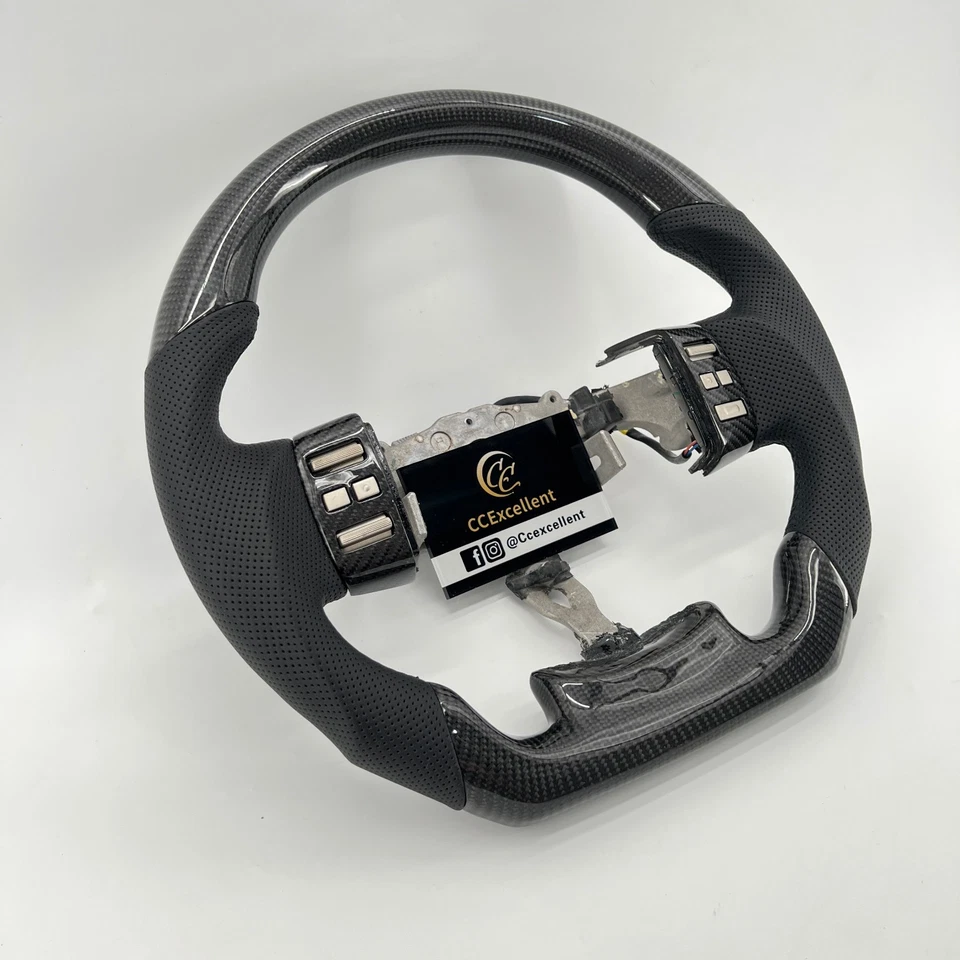 For Infiniti G35 2003-2008 real carbon fiber steering wheel /without  buttons - Изображение 3 из 4