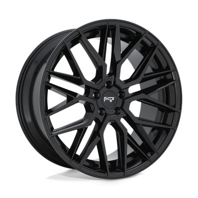 Niche M224 Gamma 22x10.5 +35 Gloss Black Wheel Rim 5x130 (QTY 1) M224220546+35