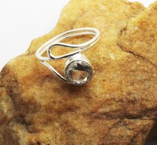 White Topaz Gemstone Handmade 925 Sterling silver Jewelry Ring Size-8.50" US 