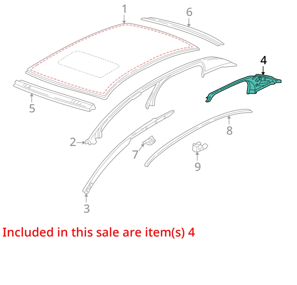 SE ADAPTA A BUICK PARK AVENUE RAIL 1997-2005 ASM RF INR RR SI LH < 25661088 - NUEVO OEM Foto 2 de 3