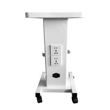 Multi-Function Cart with Sockets 99lbs Capacity Mobile Salon Trolley Wheels Tray