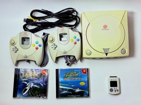 SEGA Dreamcast HKT-3000 Console Set Controller VMU, Aero Dancing Blue Impulse JP