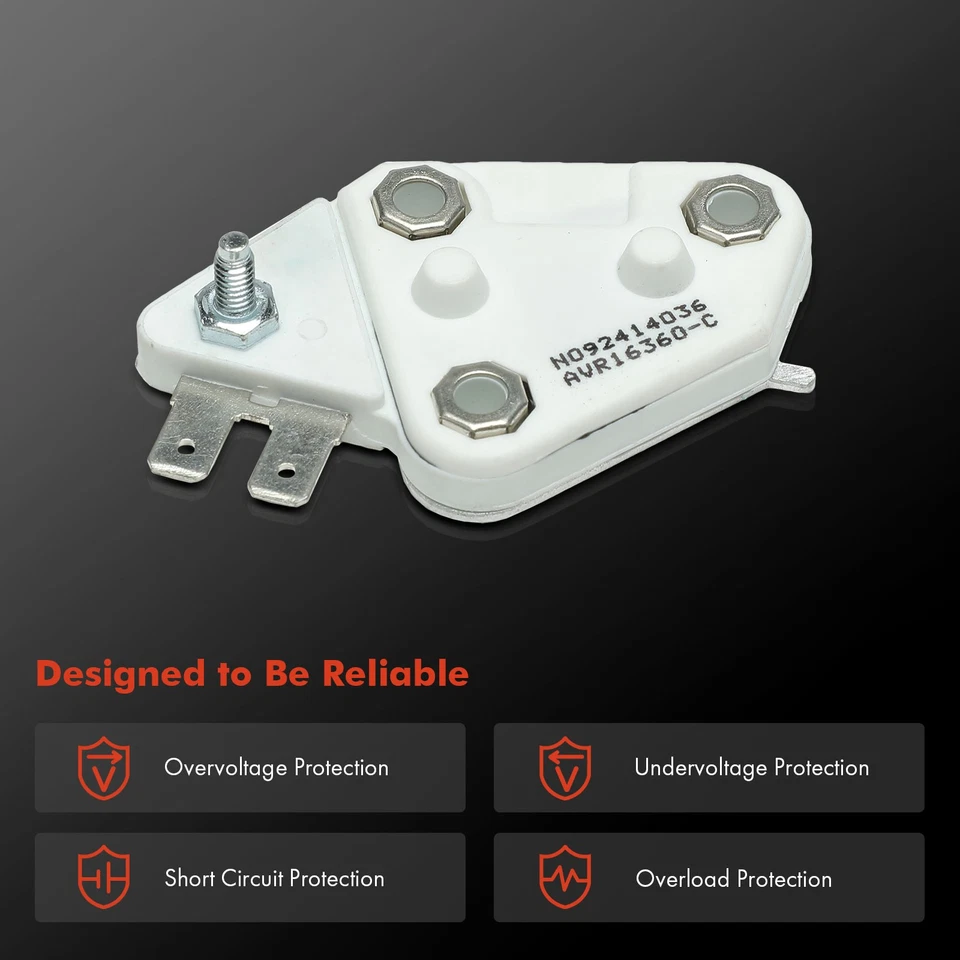 Regulador de voltaje del alternador para Chevrolet C1500 GMC C2500 Jimmy G3500 K2500 14V Foto 4 de 4