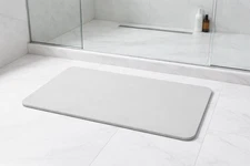 AXIESO Stone Dish Drying / Shower Bath Mat – Quick Dry Diatomaceous Earth Mat