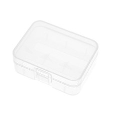 Battery Storage Case Holder Transparent For 2 x 18500 Battery Capacity