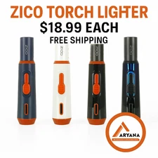 ZICO LIGHTER MT-52 Torch – 6.25" | Single Flame | Adjustable | READY TO USE