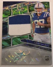 2024 Spectra - Laiatu Latu Aspiring Patch Autographs Neon Green Prizm /35