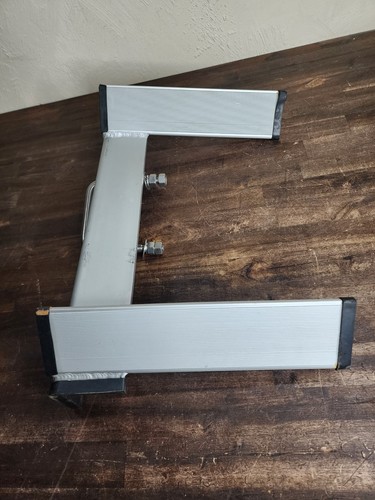 Boat Two-Step Trailer Step 300 LB 15 1/2 Inch Aluminum Bolt On Helper Steps