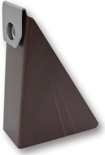  25 Pack Brown Aluminum Steep Gutter Wedges for 5 Inch K-Style Gutters- Use ...