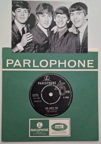 THE BEATLES"SHE LOVES YOU"1963 Original Parlophone Records UK 7"Single 🇬🇧