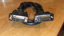 DVI-D Dual Link Male to Male DVI Cable 1 ft Black 1:1 DVI-D-DL-1FT 