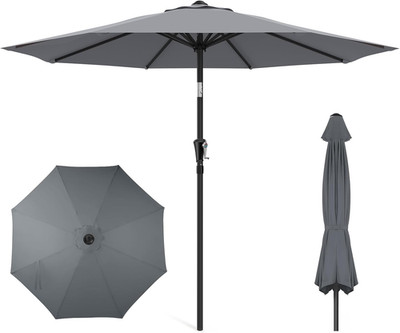 Outdoor Patio Umbrella - Market Table Pool Deck Umbrella with Push Button Tilt,