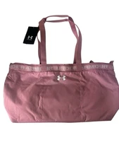 Under Armour Favorite Tote Bag 20L Prime Pink Zip Water Repellent NWOT Gym Yoga