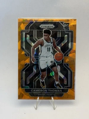 2021-22 Panini Prizm - Cameron Thomas #297 Orange Ice Prizm (RC) - Image 1 of 2