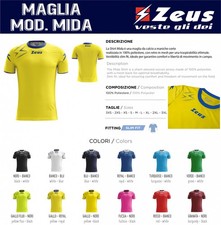 ZEUS Short Sleeve Volleyball Football Jersey Mod. MIDA Complete Race Training