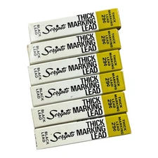 New VTG Scripto Mechanical Pencil All Surface Marking Thick Leads G920 Black Lot