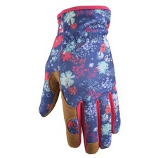 Wells Lamont Women's Indoor/Outdoor Botanical Work Gloves Multicolor M 1 pk