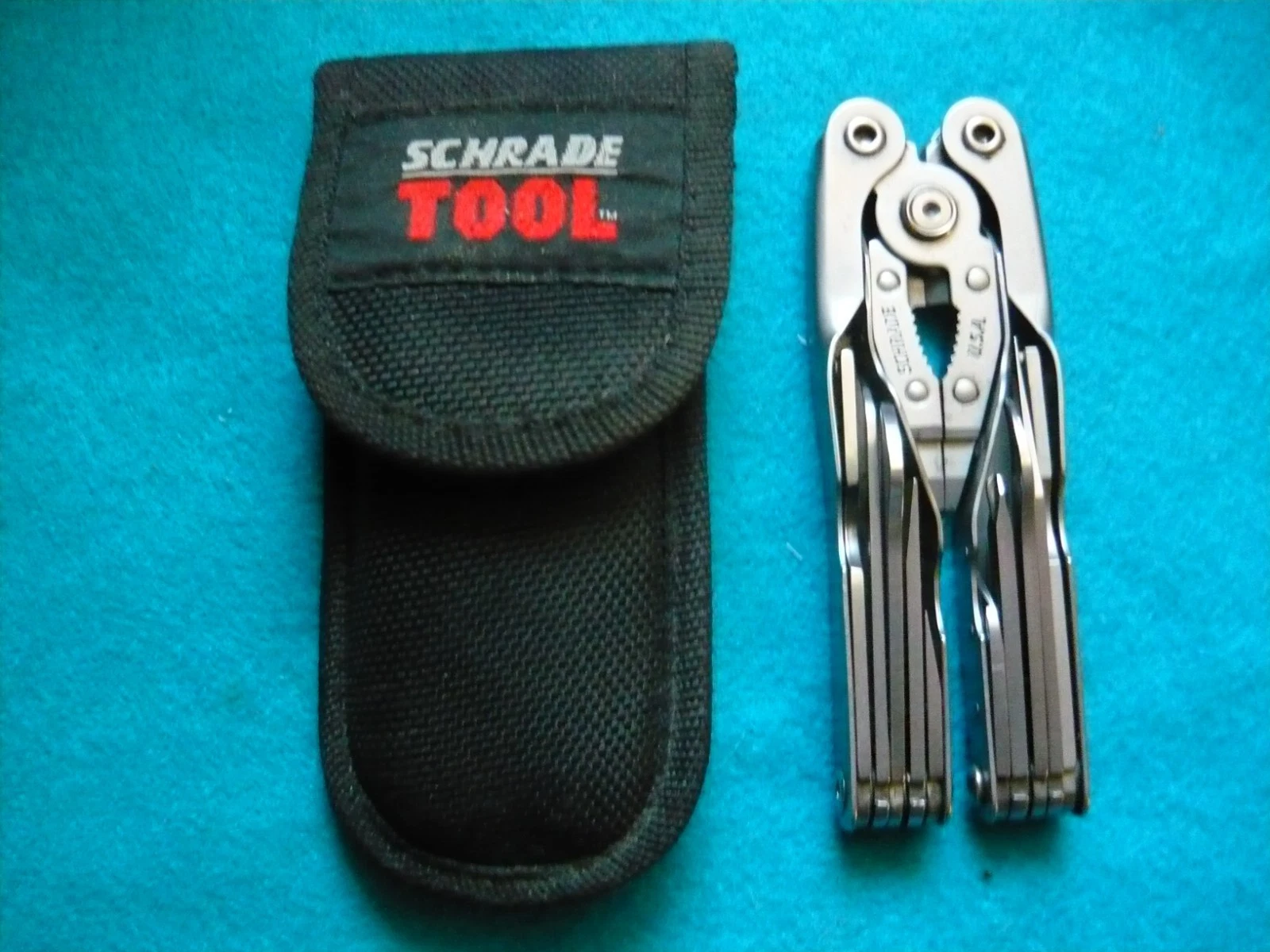 Schrade Tough-Tool Multi-Tool Pliers Knife w/ Leather Sheath ~ MADE IN USA LOOK