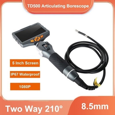 TESLONG TD500 WiFi 5 Inch IPS Screen Two Way 210° Steering Endoscope Waterproof