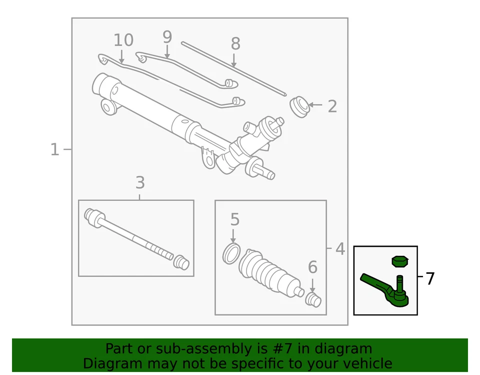Kit de varilla de amarre exterior de acoplamiento de dirección GM 88967177 genuino Foto 2 de 3