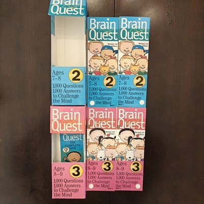 Brain Quest Flash Cards Mixed Lot of 2nd & 3rd Grade - Challenge the Mind