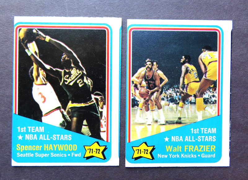NBA All-Stars Cards  1971-72 Spencer Hayward & Walt Frazier #162 & 165