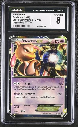 CGC 8 Mewtwo EX 2012 Black Star Promos BW45 Pokemon Card