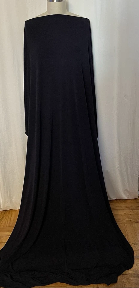 100%  Rayon Matte Jersey Dark Navy Blue Color By The Yard  54" Wide - Image 4 of 4