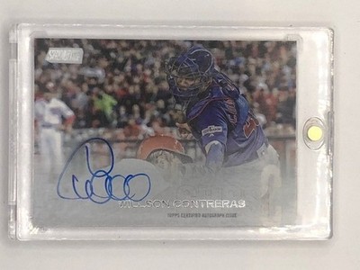 Willson Contreras 2018 Stadium Club Chrome Auto Cubs, Cardinals, Red Sox
