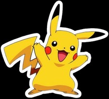 Pikachu die cuts sticker Anime Manga 4" Vinyl Print