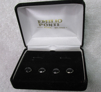 Emilio Ponti Tuxedo Shirt Buttons Only with Box