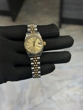 Rolex Datejust Lady Champagne Stick Dial on Jubilee 69173 with Box