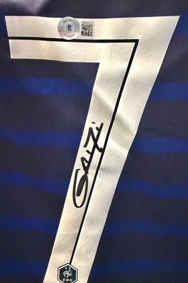 Maillot Équipe De France Signé Par Griezmann – Authentifié Beckett