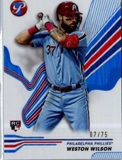 2024 Topps Pristine - Weston Wilson #131 Blue Refractor /75 (RC)
