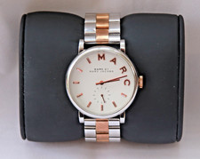 Marc Jacobs Ladies Silver & Rose Gold Baker Watch MBM3312