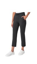 Mondetta Women's Size Large High-Rise Capri With Drawcord Black B94