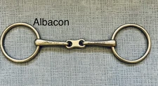 5 1/4 Albacon French Link Snaffle Loose Ring English Dressage Horse Bit German S