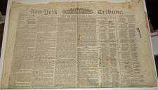 New-York Tribune newspaper October 27, 1868 (week before Presidential Election)
