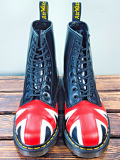 Dr Martens The Original  Vintage Union Jack boots 8 eyelets size UK 5 (241)