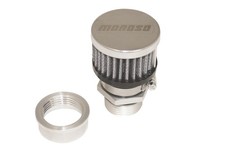 Moroso Weld-on Valve Cover Breather Kit - Aluminum Valve Covers - Chrome 68852