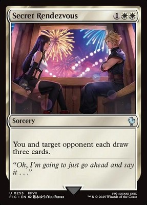 Secret Rendezvous (Tifa) 0253 Non Foil Uncommon Final Fantasy Commander MTG NM