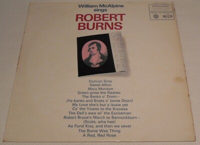William McAlpine Sings Robert Burns 1969 Vinyl LP Album