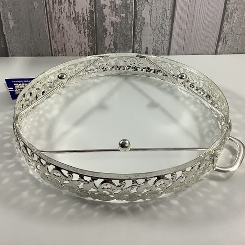 Queen Anne Silver Plated Tableware Flower & Berries Flan Dish Made In England - Picture 5 of 12