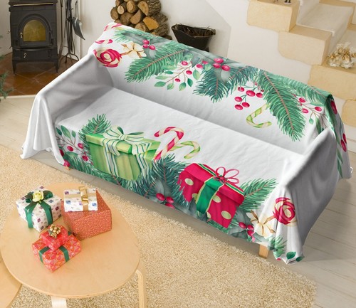 3D Weihnachten H1110 Sofabezug Hochelastisch Lounge Schonbezug Schonbezug Couch - Bild 2 von 5